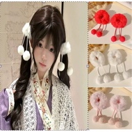 [Ready Stock 24H Shipment] Next Day Delivery Furry Scrunchy Plush Hair Ring Imitation Hair-Free Hair
