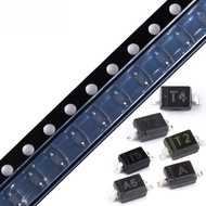 50pcs/lot 1N4448WS T5 1N4148WS T4 BAS316 A6 BAV20WS T2 BAV21WS T3 1SS355 A SOD-323 SOD323 SMD Switch