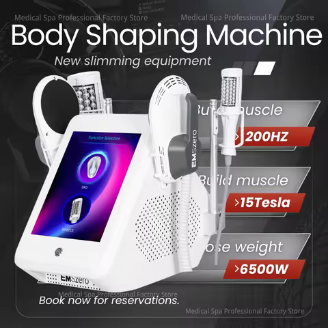 6500W EMS MYOslim Sculpt Machine 200HZ Sculpting Electromagnetic Shaping Slimming Muscle Stimulation