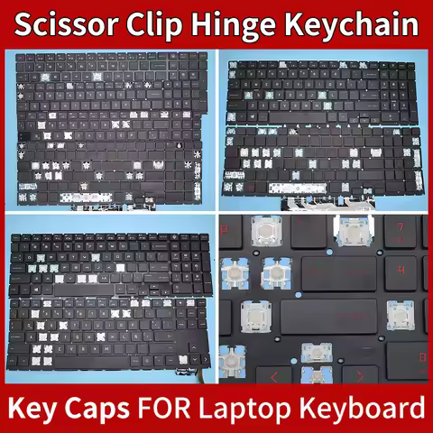 Replacement RU/English Key Cap For HP OMEN 15-EN 15-EK 15-EN003 15-EK000 Keyboard Keys Keycaps