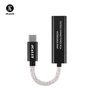 JCALLY JM60 JM60L USB Type C to 3.5mm Cable DAC ES9038Q2M Adapter Decode Amp Digital Audio Cable 32bit/384Hz