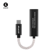 JCALLY JM60 JM60L USB Type C to 3.5mm Cable DAC ES9038Q2M Adapter Decode Amp Digital Audio Cable 32b