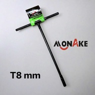 MONAKE T8 MM BLACK LONG SHOCK WRENCH T8 MM SOCKET WRENCH/ ORIGINAL T-SOCKET WRENCH/
