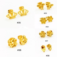 18K bangkok gold earring