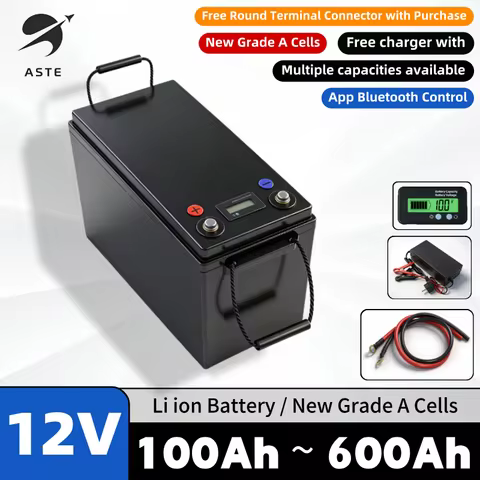 AS-12V 100Ah 200Ah 300Ah 400Ah 500Ah 600Ah lithium ion battery replace gel for power supply solar ca