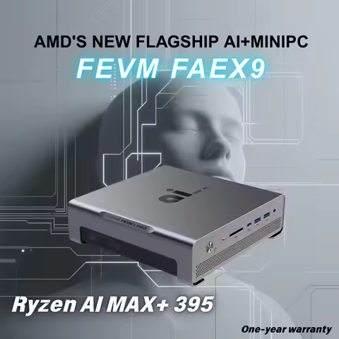 SZBOX FAEX9 Ryzen AI MAX+ 395 MINI PC 40-Core Radeon 8060s IGPU LPDDR5X M.2 2280 Max 120W Power OCul