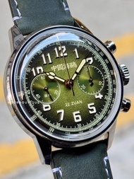 Brand New SeaGull 1963 Green Textured Dial Mechanical Chronograph Mens Watch