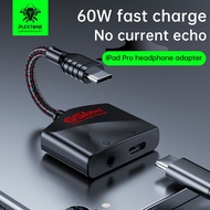 GS1 2-in-1 phone sound card headphone converter with fast charging type-c plug, suitable for PUBG ga