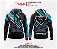 JAKET MOTOR YAMAHA AEROX JAKET FULL PRINTING SUBLIMATION