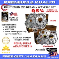 Top Quality Casing Ex5 Dream / Wave100 Crankcase Kiri Kanan Kulit Enjin Ex5 Dream LH+RH Engine Crank