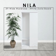 [KCL] Nila 1 Door Wardrobe / Solid Board/ Hanging Bar/ 5 Layers / Durable/ Almari Baju Nila/ Gantung dan Lipat/ Tahan