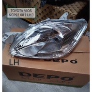 TOYOTA VIOS NCP93 2008 HEAD LAMP VIOS  (LH & RH) OEM DEPO