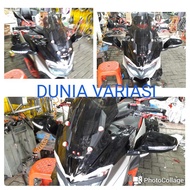 tameng plus visor dan spion lipat PLASTIK ABS NMAX,tanpa bor tameng