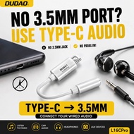 DUDAO L16CPro USB C to 3.5mm Audio Adapter Headphone AUX
