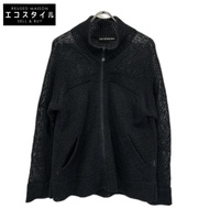 Issey Miyake 男士 13SS 黑色 ME31KO192 和紙拉鍊針織衫 2 [二手]