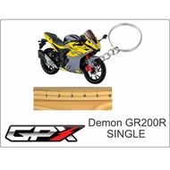 gpx demon gr200 gr200r yellow 2d keychain