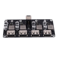 1/5PCS QC3.0 QC2.0 USB Fast Charger Board 4XUSB Port DC-DC Converter DC12V-30V to DC 3-12V Charging 