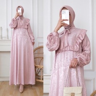 Baju Muslim Wanita /Gamis Silk Polos/ Gamis Armani Silk / Gamis Pastel