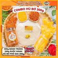 COMBO HỦ BƠ BỰ 500g BƠ+300g Bánh+ Hủ ruốc hành phi đã qua sàn lọc hương vị bơ độc quyền Nhà Paco Foo