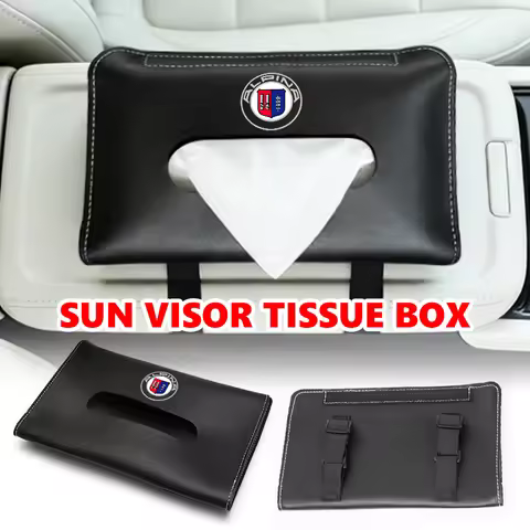 For Alpina Car Sun Visor Tissue Box Paper Napkin Storage Bag Accessories B3 B4 B5 D3 D4 D5 B7 B8 XD3