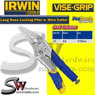 IRWIN 9" / 225MM Fast Release Long Nose Locking Pliers with Wire Cutter #15T 9LN 9 LN