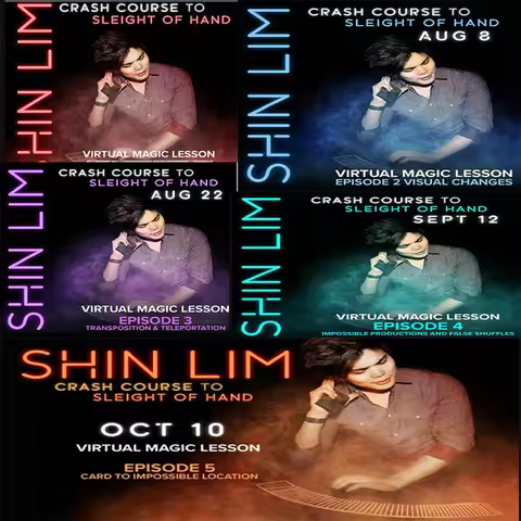 Crash Course Ep.1-5 Ep.1 Ep.2 Ep.3 Ep.4 Ep.5 by Shin Lim Magic Tricks