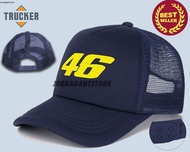 Topi Trucker Jaring Valentino Rossi 46 - Topi Rossi - Navy JK
