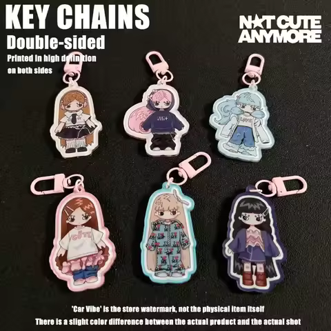 ILLIT Acrylic Keychain – YUNAH MINJU MOKA WONHEE IROHA Keyring, Cute Car & Phone Charm, Aesthetic K-
