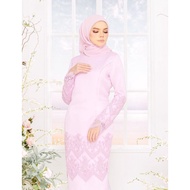 RAYA 2022 NEW Harsha Baju Kurung Modern Lace Plain Pastel Hijabistahub Peach Mint Green Nude Maroon Akad Nikah Baju Mura