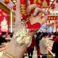 Money Car Piggy Keychain 999 Pure Gold Gold Premium q127 Gift Bag Pendant Hanging Transfer Money Dec