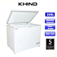 KHIND FZ208 - Bigger capacity 208L. FAST DELIVERY.