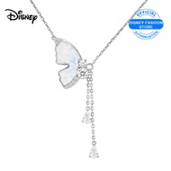 สร้อยคอผู้หญิงผีเสื้อสีฟ้าเครื่องประดับแฟชั่นหวาน S925สร้อยคอเงิน