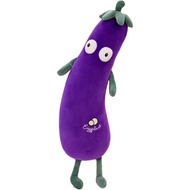 JOSON Boneka Bantal Tidur Simulasi Besar Warna Ungu, Boneka Mainan Mewah (19.8 inci（50 cm）)