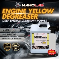 Super Engine Degreaser | Chemical Cuci Enjin Rim Rantai Motor|Wheel cleaner  4 Liters [NANOLAB]