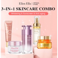ELLEN ELLA Rejuvenating Skincare Set Niacinamide Whitening Serum Ginseng Anti Aging Cream