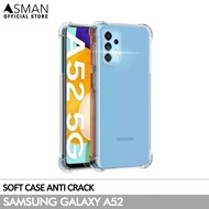 Asman Case HP Samsung Galaxy A52 6.5 inch Softcase Anti crack Elegant - Bening