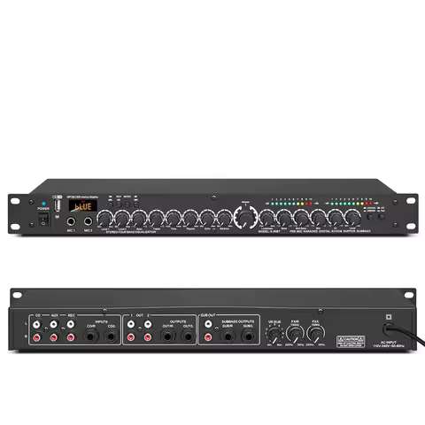 E5 Professional Digital Reverb Multi-Effects Dsp Processor Audio Processor Equalizer