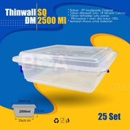 Promo ! Thinwall Dm 2500 Ml Squere - 2500Ml Sq - Food Container - Isi