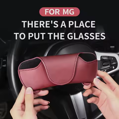Suitable for MG 4 EV ZS EV 5 S5 EV 6C yberster 3 7 Car Glasses Clip Nappa Leather Car Sunshade Glass