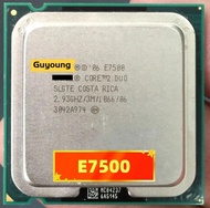 Core 2 Duo E7500 E 7500โปรเซสเซอร์2.93กิกะเฮิรตซ์3M CPU LGA775ตั้งโต๊ะ1066MHz