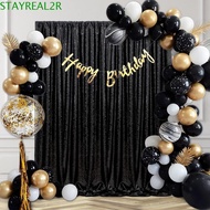 STAYREAL2R Sequin Backdrop Curtain, Colorful Polyester Sparkly Sequin Backdrop, Stage Events Decorat