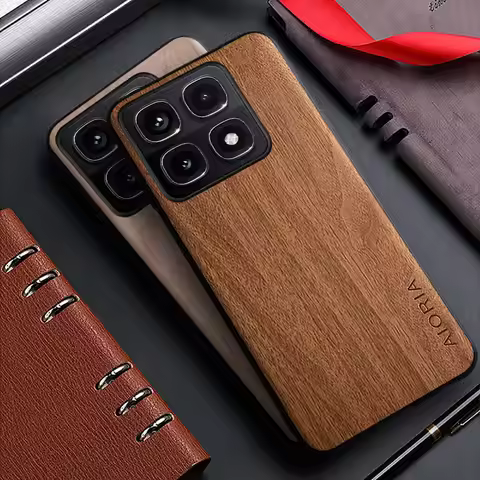 Case for Xiaomi 14T Pro 13T 13 Pro 14 Pro Ultra 5G funda bamboo wood pattern back cover for xiaomi 1
