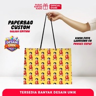 Custom Paper Bag Photo Birthday Face Gift Unique Paper Bag - Alvin The Chipmunk