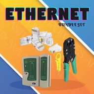 Ethernet Tools Crimping Tools/ Cable Tester/PVC boots/Rj45 Bundle Set