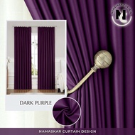 namaskar.curtain - Iris Hook/Eyelet Blackout Curtain - Code 10 (170cm-400cm)