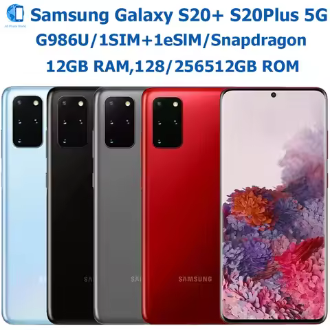 Samsung Galaxy S20+S20 Plus Smartphone 6.7-inch OLED 12GB RAM 128GB ROM US Version Samsung 64MP Quad