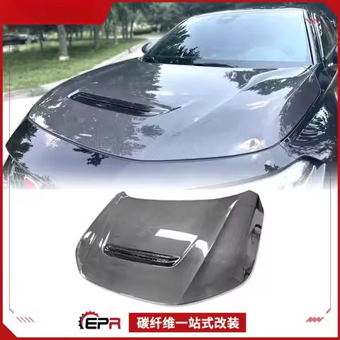 For Honda Civic Type R FL5 - Carbon Fiber OE Original Style Front Engine Hood (Car Front Cover Modif