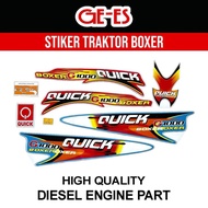 Stiker Traktor G1000 BOXER Stiker QUICK BOXER Stiker Body G1000 Vinyl Stiker Traktor Boxer
