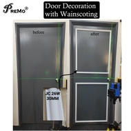 PREMO Wainscoting for Door Transformation-Door Decor-Door Makeover-Pintu Wainscoting