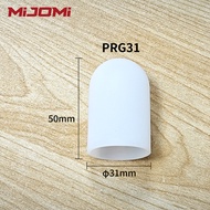 MIJOMI PRG26 PRG22ดิฟฟิวเซอร์ไฟฉาย PRG17 PRG31ตัวกระจายแสงสีขาวโปร่งแสงทนทานใช้ได้กับฝาครอบหลอดไฟขนา